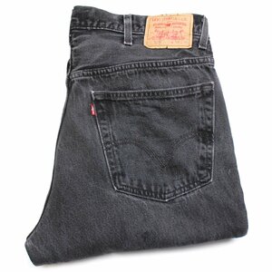 ★00s Levi'sリーバイス 505 ブラック デニムパンツ w38 L30★SDP2374 オールド ジーンズ ストレート オーバーサイズ ビッグサイズ