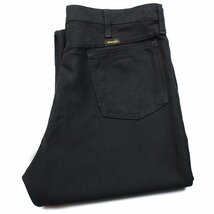 ★00s メキシコ製 Wranglerラングラー 82BK ランチャードレスジーンズ ポリエステルパンツ ブラック w36 L32★62 スタプレ オールド フレア_画像1