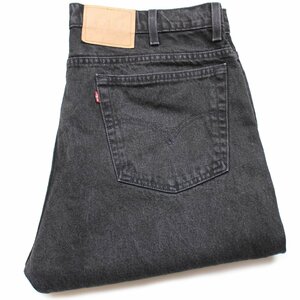 ★90s USA製 Levi'sリーバイス 505 ブラック デニムパンツ w42 L30★SDP2435 オールド ビンテージ ジーンズ ストレート オーバーサイズ