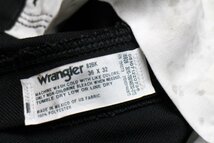 ★00s メキシコ製 Wranglerラングラー 82BK ランチャードレスジーンズ ポリエステルパンツ ブラック w36 L32★62 スタプレ オールド フレア_画像6