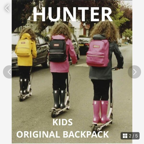 HUNTER 完売品　撥水BACKPACK 子供用リュック　男の子女の子　キッズバックパック