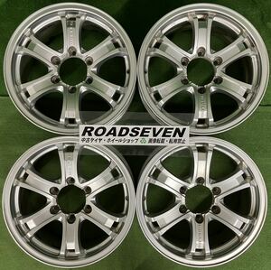 ★weds ウェッズ キーラータクティクス 17インチ 6穴/6H★17×7.5J+40 PCD139.7 ハブ径:約106mm 4本 中古アルミホイール★送料無料