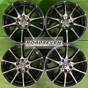 ★weds RIZLEY KC ウェッズ ライツレー 17インチ 5穴/5H★17×7J+40 PCD114.3 ハブ径:約73mm 4本set 中古アルミホイール★送料無料