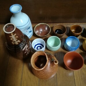 おちょこ19個 お猪口 とっくり4個 徳利 酒器 趣味之御陶器 茶器の画像2