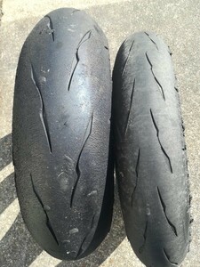 ブリヂストン バトラックス R11 中古前後セット 120/180-17インチ 2022年製造品 BRIDGESTONE BATTLAX R11 CBR600RR YZF-R6 ZX-6R CB1300SF