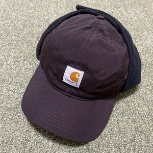 carhartt カーハート ドッグイヤーキャップ 帽子 耳当て付き フリースライナー 黒 レア