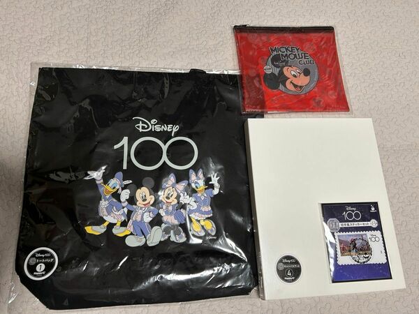 【非売品】ハッピーくじ　ディズニー　100周年　４点セット