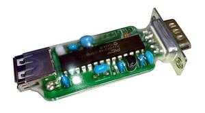 USBマウスをPC-98に接続するPC-9801/9821用バスマウス変換器　カーソル移動速度の変更もできる。