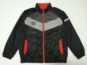 アンブロ UMBRO ポリエステルジャケット ウィンドブレイカー スポーツウェア デサント製　　　　キッズ◯560　石