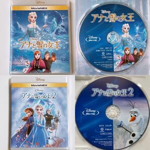 【 Blu-ray 】新品/ ディズニー　 アナと雪の女王1・2　純正ケース・コンプリートケース付　 MovieNEX　国内正規品