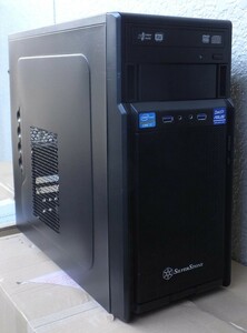 SilverStone PS08 MicroATX ミニタワー PCケース USB3.0 DVDドライブ付