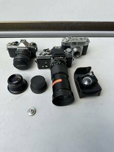 フィルムカメラ まとめ PENTAX ME 1:3.5 28mm ～1:4.5 50mm OLYMPUS WIDE-E minolta XEｂ レンズ　F=200ｍｍ　1:4 3台セット
