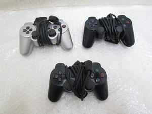 IW-7144U　SONY　PS2コントローラー・デュアルショック2 　まとめて3個　ジャンク