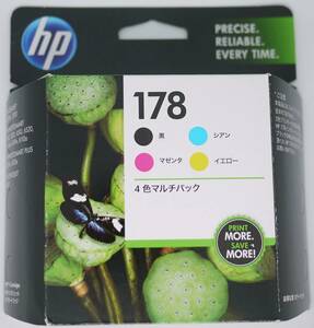 【期限2024.3月/送料230円/純正品】HP178 4色パック CR281AA 適合機種:HP DeskJet 3070A, HP DeskJet 3520,HP OfficeJet 4620等