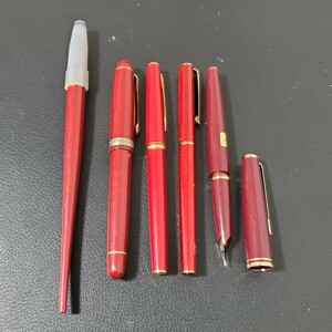 1円～万年筆 5本セット まとめ売り SAILOR PILOT パイロット モンブラン 14K 674