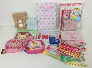 ●営SA199-100　女の子向け★雑貨まとめ ハローキティ シナモンロール ミスバニー リラックマ 文房具/おもちゃ/ポーチ/タオル など