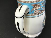 ●営KZ535-80　WEDGWOOD ウエッジウッド フロレンティーン ターコイズ キリン ビアマグ コレクション 1979 カップ ホワイト ブルー 1客_画像10