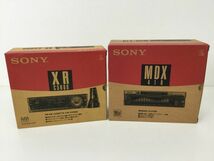 ●営SR688-80　ＳＯＮＹ　ソニー　XR-C5000 カセットデッキ　/　MDX-410　ミニディスクプレイヤー　カーオーディオ_画像1