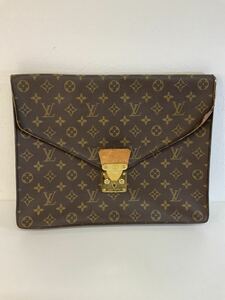 営KZ286-100◆ LOUIS VUITTON モノグラム ポルトドキュマン セナトュール ビジネスバッグ ヴィンテージ セカンドバッグ 