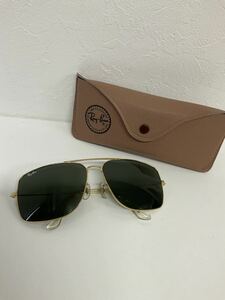 代KUR077-60◆ B＆L RayBan レイバン ゴールド 62□14 サングラス ケースあり