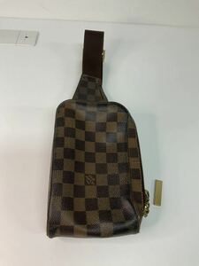 営FU696-60◆ LOUIS VUITTON／ルイヴィトン ダミエ ジェロニモス ブラウン ボディバッグ ウエストバッグ