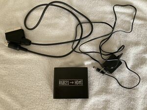RGB21 HDMIコンバーターネオジオ用　完売品　希少品　激レア rgb21 converter 箱付き hdmi neogeo aes mvs snk retro game