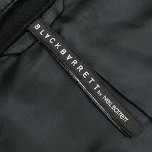 ◆BLACKBARRETT by NEIL BARRETT ブラックバレット バイ ニールバレット トグルボタン ウール ショート ダッフル コート 黒 ブラック 2_画像7