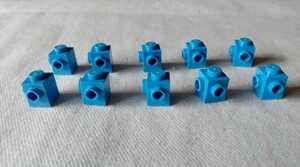 ★レゴ LEGO 1X1 ブロック 水色 2面スタッド　隣接　ポッチ パーツ 特殊パーツ　10個
