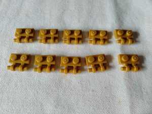 ★レゴ LEGO 1X2 　プレート　 スティック　金　パーツ　10個