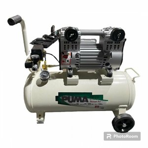 【未使用】美品 静音 オイルレス エアーコンプレッサー SW-231 100V タンク容量30L 吐出100L　藤原産業 