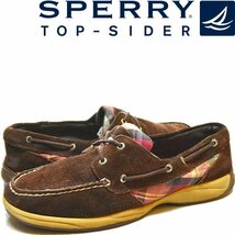 1点物◆トップサイダーSPERRYスエードレザーデッキシューズ古着メンズ28レディースOKアメカジ90sストリート/スポーツ/ボートブランド371072_画像1