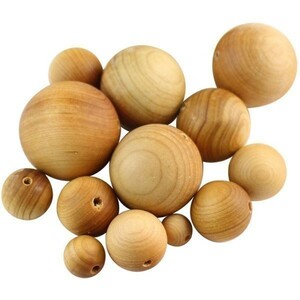 . Kashiwa ya-bai12mm 100 sphere set beads .. tree . handmade 