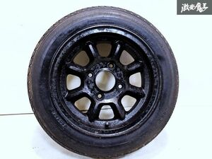 1円スタート●アルミ ブリヂストン ZONA SPOKE6 13インチ 5.5J +20 PCD114.3 4穴 ホイール 1本 AE86 サニトラ ハコスカ ケンメリ 旧車