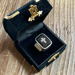  Justin Davis SRJ100 EMINEMeminem ring regular price 93,500 jpy approximately 16 number postage 520 jpy ~ JUSTIN DAVIS onyx diamond ring men's 