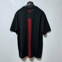 Y-3 ワイスリー20年春夏 3ストライプ 半袖 Tシャツ L 定価15,400円 送料230円〜 Yohji Yamamoto ヨウジヤマモト GM5898 U 3STP SS TEE 黒T_画像3