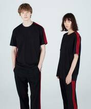 Y-3 ワイスリー20年春夏 3ストライプ 半袖 Tシャツ L 定価15,400円 送料230円〜 Yohji Yamamoto ヨウジヤマモト GM5898 U 3STP SS TEE 黒T_画像4