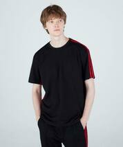 Y-3 ワイスリー20年春夏 3ストライプ 半袖 Tシャツ L 定価15,400円 送料230円〜 Yohji Yamamoto ヨウジヤマモト GM5898 U 3STP SS TEE 黒T_画像6