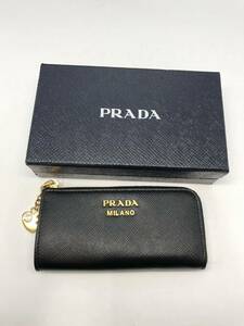 PRADA プラダ レザー キーケース サフィアーノ 黒 ブラック 新品