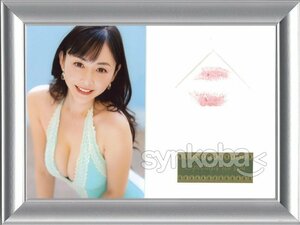 HIT'S/杉原杏璃8 ～25th～Anniversary　生キス入りSPフレームA　(水色水着)　◆非売品 231016-828