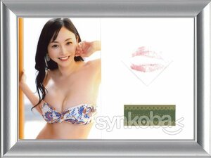 HIT'S/杉原杏璃8 ～25th～Anniversary　生キス入りSPフレームB　(青柄ビキニ)　◆非売品 230809-801