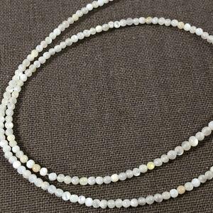 hh134/SALE！シェル◇白蝶貝 約2mm1連