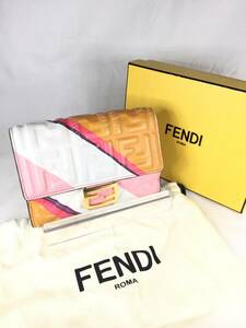 【中古品】FENDI フェンディ 3つ折り財布 8M0419 AK2K F0W52 PEEKABOO ピーカブー バケットウォレット マルチカラー 財布 レディース 