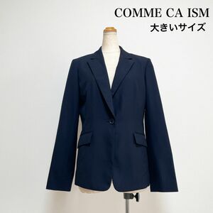 COMME CA ISM ジャケット ネイビー XL 大きいサイズ お仕事 セレモニー フォーマル 入学式 入園式 卒業式 卒園式