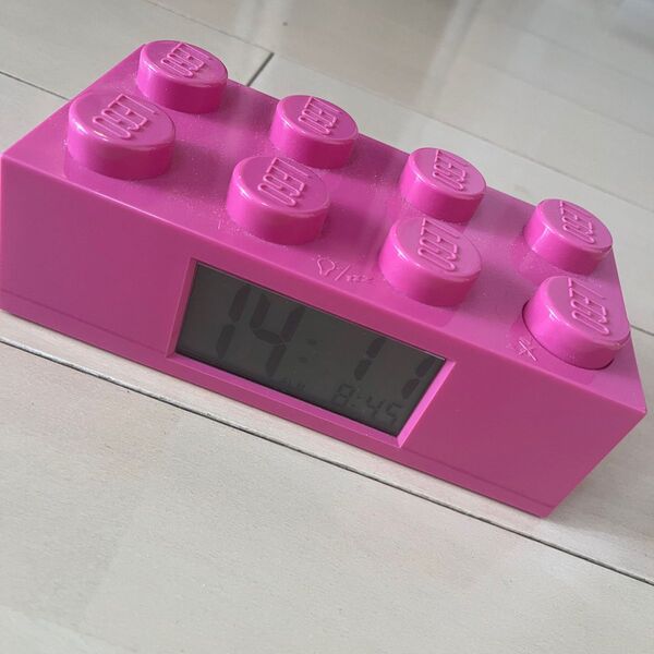 【廃盤品】 LEGO レゴ デジタル時計 目覚まし時計 ピンク