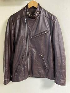  Nepenthes London special order rider's jacket leather jacket MADE in UK Cherry red 