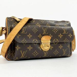 1円 ◎ LOUIS VUITTON ルイヴィトン モノグラム ラヴェッロGM ショルダーバッグ M50277 ゴールド金具 VI3079 PVC レザー レディース