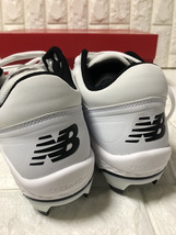 ニューバランス メンズ 野球 スポーツ New Balance Men's 3000 v5 TPU Synthetic Baseball Cleats White/Black_画像5