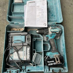 ■makita マキタ 充電式ドライバードリル バッテリー×1 充電器 DF484D 動作品