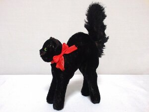 steiffシュタイフ/ ビンテージ・トムキャット 黒猫 /14㎝