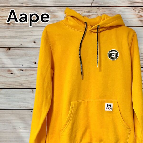 AAPE BY A BATHING APE パーカー 黄色 Mサイズ